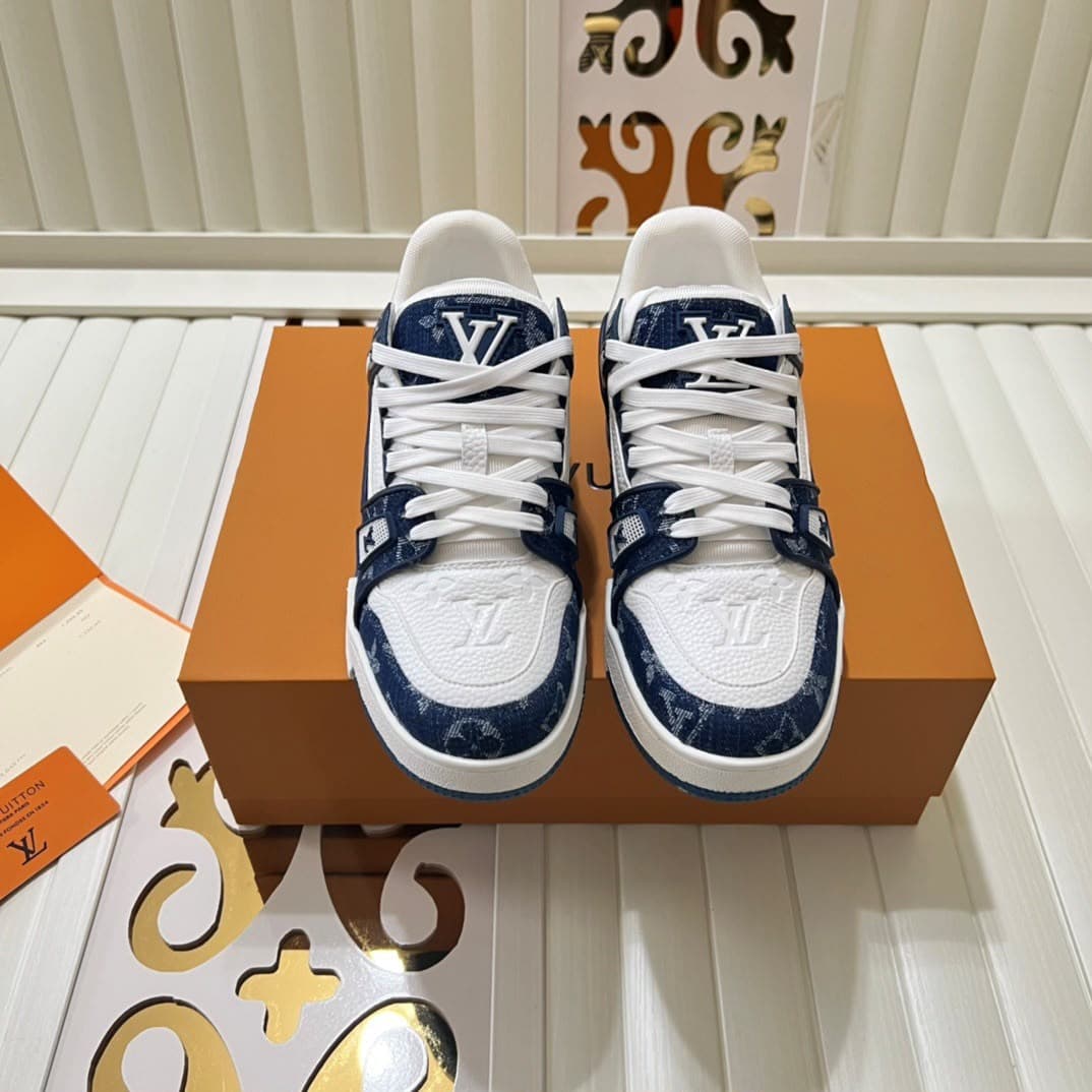 Louis Vuitton LV Trainer — Denim Monogram
