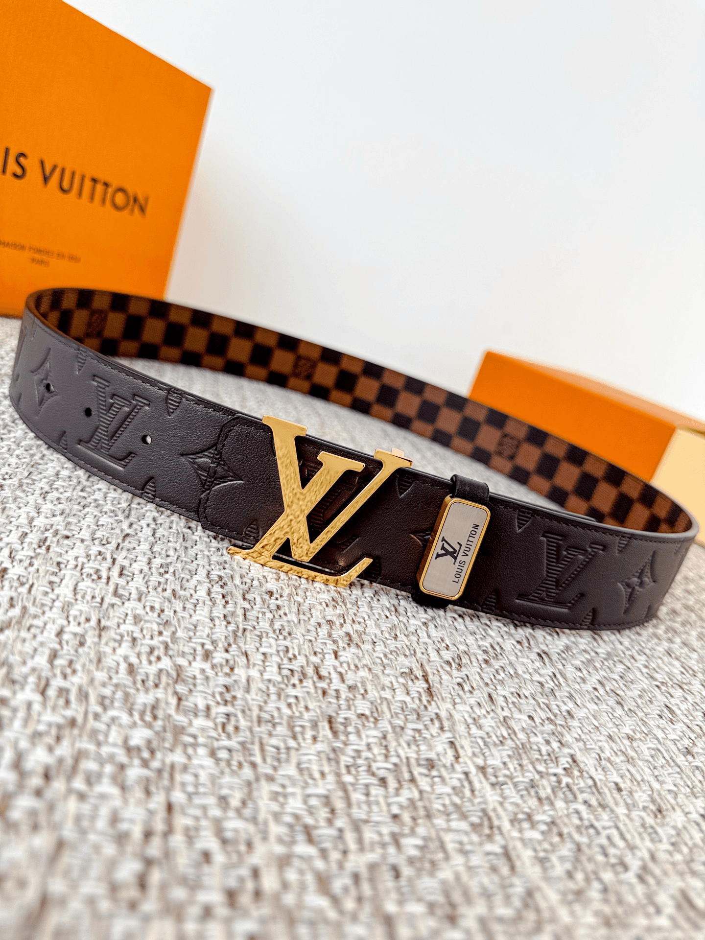 Ceinture Louis Vuitton Initiales LV Monogram